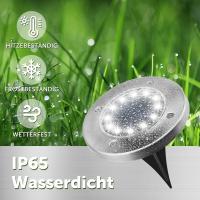 Luces Solares para Jardín al Aire Libre, Luces de suelo de 12 LED, Luces para exteriores impermeables IP65 with Energía Solar, Luces de Jardín de Colour Blanco frío (paquete de 8) - details 2