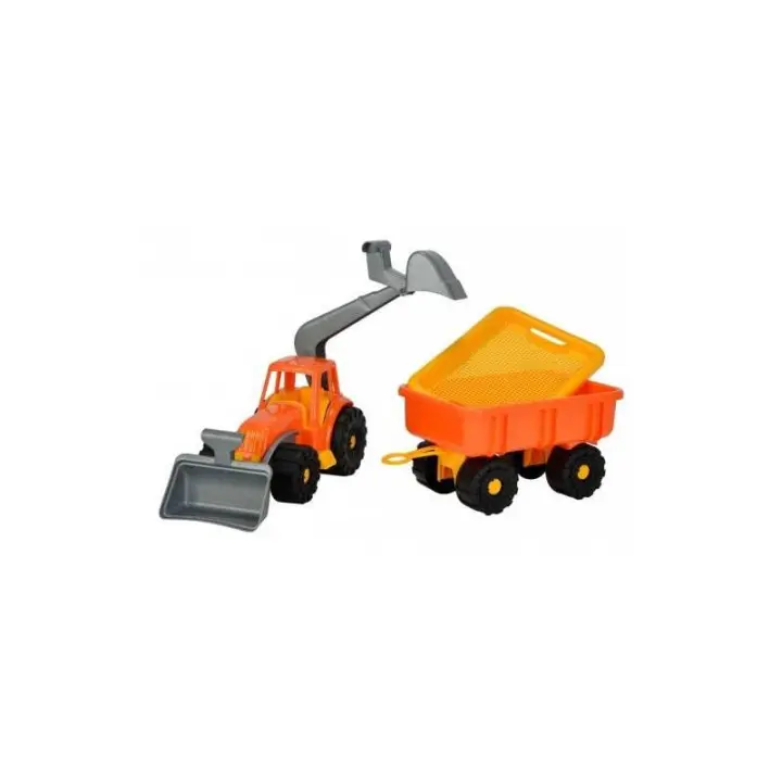 TRACTOR EXCABADORA CON REMOLQUE - 1
