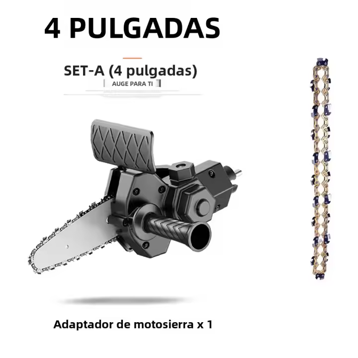 Kit De Conversión Portátil JANGKLIFE Para Taladro Eléctrico a Chainsaw De 4/6 Pulgadas Herramienta Modificada Para Taladro Eléctrico Uso En Carpintería Y Podar - 1
