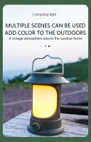 Lámpara De Camping Retro Portátil Impermeable Luz De Emergencia Para Colgar En La Tienda De Campaña Adecuada Para Senderismo Escalada Jardín - details 4