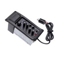 Unidad De Pre-Amp Y EQ Para Guitarra Acústica Piezo 7545R Negro Peso 200g Accesorio De Guitarra Cómodo Y Duradero - details 0