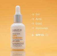 Serum Antimanchas 30ml Labnatur. Con Niacidamida, Despigmentante. Hidratante Blanqueador Facial. Elimina y reduce manchas de la piel y cara. Efecto Antiedad y Antiarrugas. - details 0
