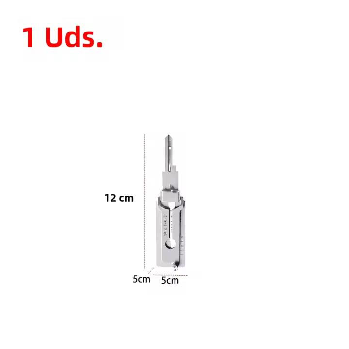 Kit De Herramientas De Decodificador De Llaves 1-10PCS Con Anillo O Y Mango De Precisión Herramientas De Acero Inoxidable Para Aberturas De Cerraduras - 1