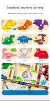 Juego De Mesa Magnético Para Niños Tablero De Colores De Conteo Juguetes Educativos Montessori Madera Juego De Labyritmo - details 4
