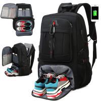 Mochila de viaje para hombre, bolsa impermeable de gran capacidad para senderismo y acampada, bolsa de transporte con compartimento para zapatos, 50L - details 6
