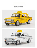 Modelo De Coche De Aleación De Simulación Alta LADA TAXI Rusa 1:18 Con Sonido Y Luz Juguete Metálico Para Niños Regalo - details 6