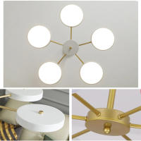 Lámpara Colgante Minimalista Moderna LED Para Techo Adecuada Para Dormitorios Salones Cocinas Iluminación Interior 220V - details 1