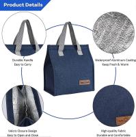 Bolsas De almuertos para Mujeres y hambres, Bolsa de mano reutilizable con la prueba de fugas, Bolsa Térmica para el trabajo, La Escuela, El picnic, los viajes (Cian) - details 2