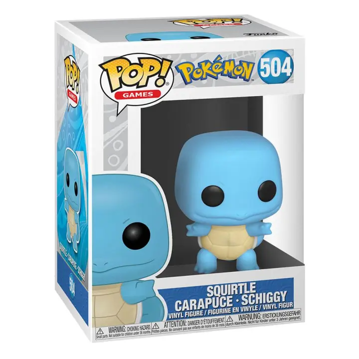 Funko POP! 504 Pokemon - Squirtle - Figura de Vinilo Coleccionable - Idea de Regalo - Mercancia Oficial - Juguetes para Niños y Adultos - Anime Fans - Muñeco para Coleccionistas y Exposición - 1