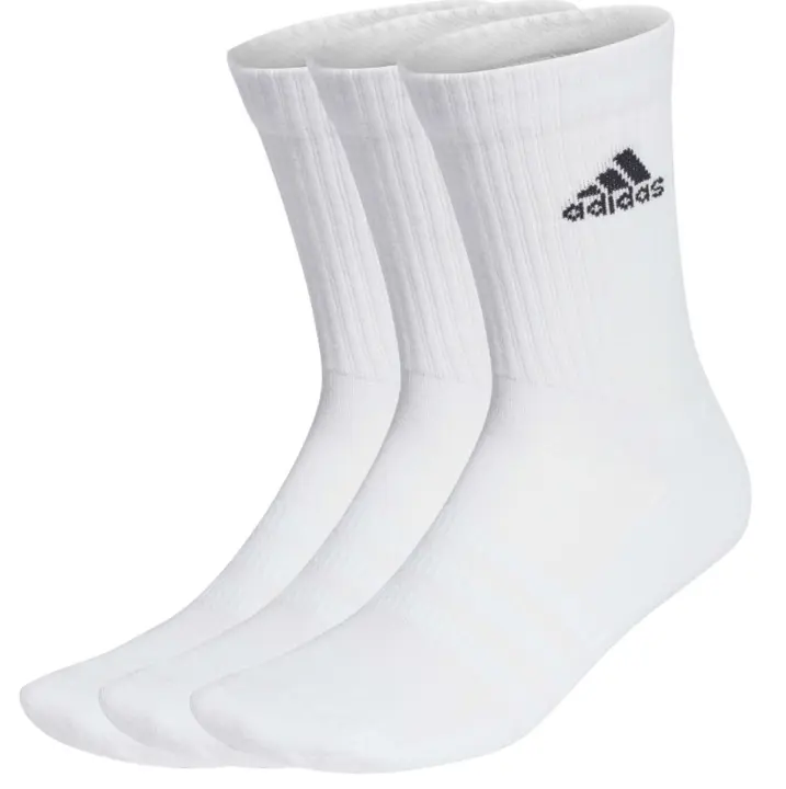 Calcetines ADIDAS SPORT Blancos Clásicos 3 Pares - Algodón y Poliéster | Cómodos y Transpirables - 1