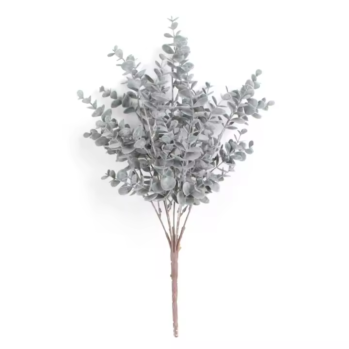 Ramas Artificiales De Eucalipto Hojas De Eucalipto Falsas Para Decoración De Hogar Oficina Bouquet De Flores Centros De Mesa Y Bodas - 1