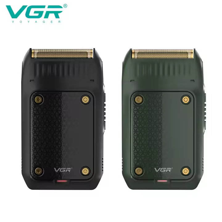 VGR Afeitadora Profesional Para Hombres Recargable Portátil Con Recortador De Barba Cuchilla Flotante Afeitado Seco Indicación De Carga Tiempo De Afeitado De 60 Minutos V-353 - 1