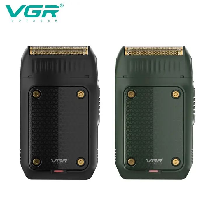 VGR Afeitadora Profesional Para Hombres Recargable Portátil Con Recortador De Barba Cuchilla Flotante Afeitado Seco Indicación De Carga Tiempo De Afeitado De 60 Minutos V-353 - 1