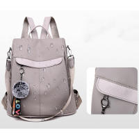 Mochila Impermeable Para Mujer Estilo De Moda Oxford Con Borla Y Pelota De Pelo Gran Capacidad Para Viajes Y Escuela - details 15