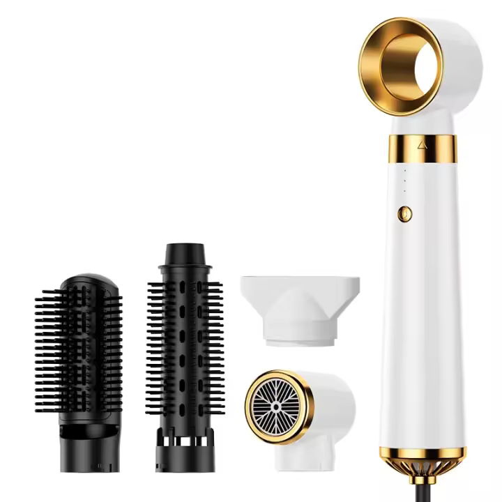Secador De Pelo Multiusos 5 En 1 Estilo Profesional Con Cepillo De Aire Caliente Para Rizado Y Liso Cepillo De Pelo Portátil De 750W - 1