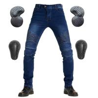 Jeans De Motociclista Para Hombre Con Bordado Y Protección De Rodilla Pantalones Motocross Con Cinturón Equipamiento Protector - details 5