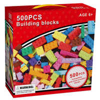 Bloques Construccion Infantiles 500 Piezas Juguete Infantil Regalo Compatible con todas las marcas Juego de bloques de construcción creativos de piezas Certificados con marcado CE, seguros y divertidos para niños desde los 3 años, Inventa, crea, Marzono - details 0