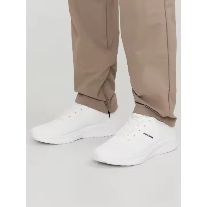 Jack&Jones - Zapatilla Deportiva para Hombre - Blanco - Cómoda y Flexible con Logo Lateral - 1