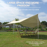 Carpa Grande De Camping 5.1x5.1m Impermeable Octagonal Mariposa Para Exterior Sombrilla Tienda De Sombra Playa Tourista Canopy - details 6