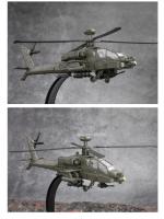 Modelo De Avión AH-64A a Escala 1/32 Juguete De Coche De Aleación Con Rotación De Hélice Y Sonido Luz Vehículo De Combate Para Regalo De Cumpleaños Para Niños - details 7