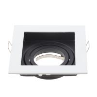 Lámpara LED De Bajo Techo Para Bombillas GU10 Marco De Montaje Foco De Iluminación Revestimiento Metálico Blanco Y Negro Para Dormitorio Y Cocina - details 8