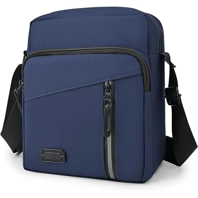 Bolso Cruzado Bolso lateral Pequeño impermeable para hombre con Correa ajustable, Oxford y poliéster - 1