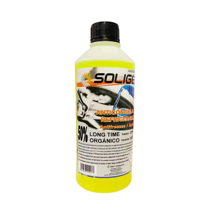 SOLIGEL ANTICONGELANTE REFRIGERANTE LÍQUIDO 50% AMARILLO 1L - 1 UND- - 1