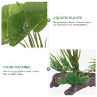 Plantas Artificiales Para Acuario Decoraciones De Terrario Pequeñas En Plástico Para Tanque De Peces Accesorios Para Acuario - details 3
