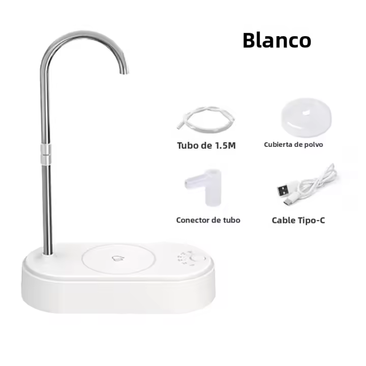 Bomba Eléctrica De Agua Para Beber Dispensador Automático Para Botella De Agua De Galón Portable Para Uso Doméstico Y Oficina Agua Fría - 1
