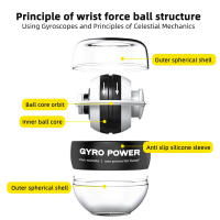 Bola De Poder En La Muñeca Con LED Inicio Automático Gyroscopio Entrenador De Mano Relajador De Músculos Del Brazo Equipo De Ejercicio Físico Para El Hogar Y Deporte - details 2