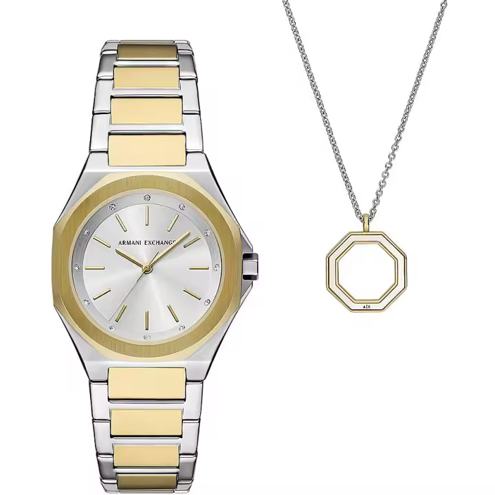 Reloj + Colgante Armani Eschange para mujer AX7161SET - 1