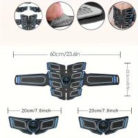Cinturón De Entrenamiento De Músculo Abdominal Recargable Por USB Portátil Para Efectos De Acondicionamiento Físico Y Ejercicio - details 3