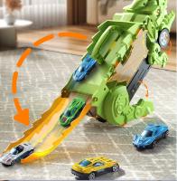 Gran Dinosaurio Devorando Coche Juguetes Tyrannosaurus Rex Aluminio Ejection Inercia Transporte Coche Juguete Para Niños Regalo De Cumpleaños - details 9