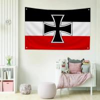 Bandera Divertida Para Jardín Decoración De Habitaciones Dormitorios Garaje Tapiz Cruz Alemana Exterior Estilo Colgante Impresión Unisex - details 8