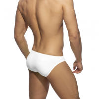 Bragas De Natación Para Hombres Sexy Sólido Low-Waist Con Empuñadura Y Acolchado Shorts De Playa Surfismo Baño Deportivo De Polyester Y Spandex - details 3