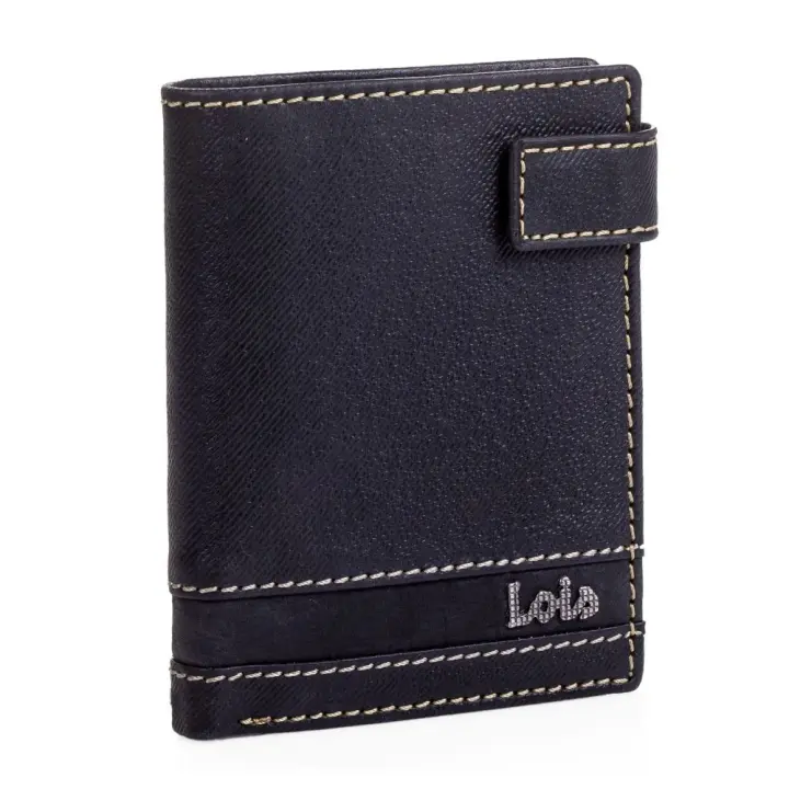 Cartera Billetero Lois Illinois Negro - Compacta y Organizada - 1