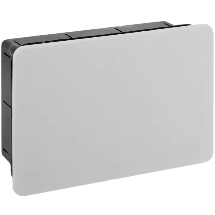 Caja empotrada de registro eléctrico rectangular 160x100x50mm - BeMatik - 1