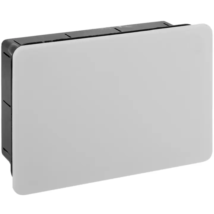 Caja empotrada de registro eléctrico rectangular 160x100x50mm - BeMatik - 1