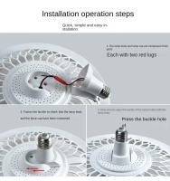Ventilador De Techo Moderno Con Luz E27 Incluido Control Remoto AC85-265V 30W Para Sala De Estar Y Dormitorio Luz LED Ajustable - details 6