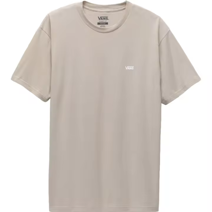 Camiseta Marrón Vans Left Chest Logo Tee London Fog Estilo Casual Y Cotidiano - 1