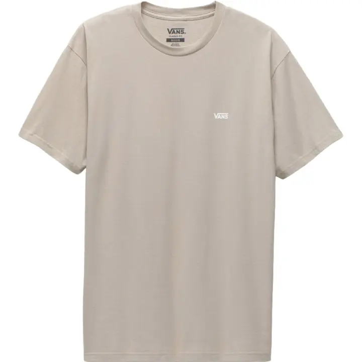 Camiseta Marrón Vans Left Chest Logo Tee London Fog Estilo Casual Y Cotidiano - 1