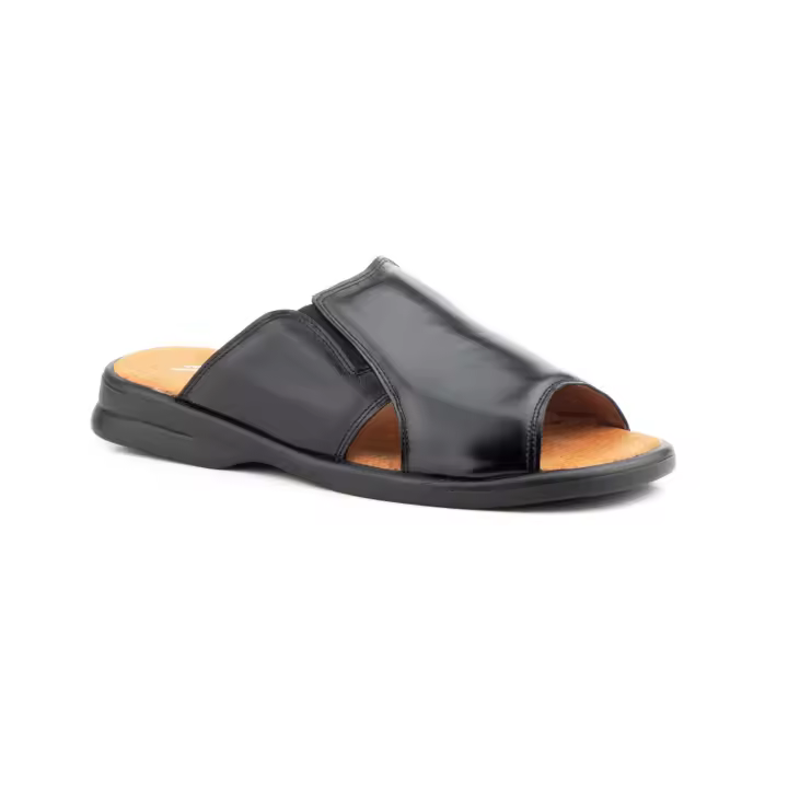 1502 Negro y Marron  Hecho en España Sandalia Hombre Piel Negro y Marron Elásticos Numeración: 39-46 Marca: Nautic JAM Color: Negro y Marron sandalia super comoda toda y planta de gel ideales para tus dias de verano - 1
