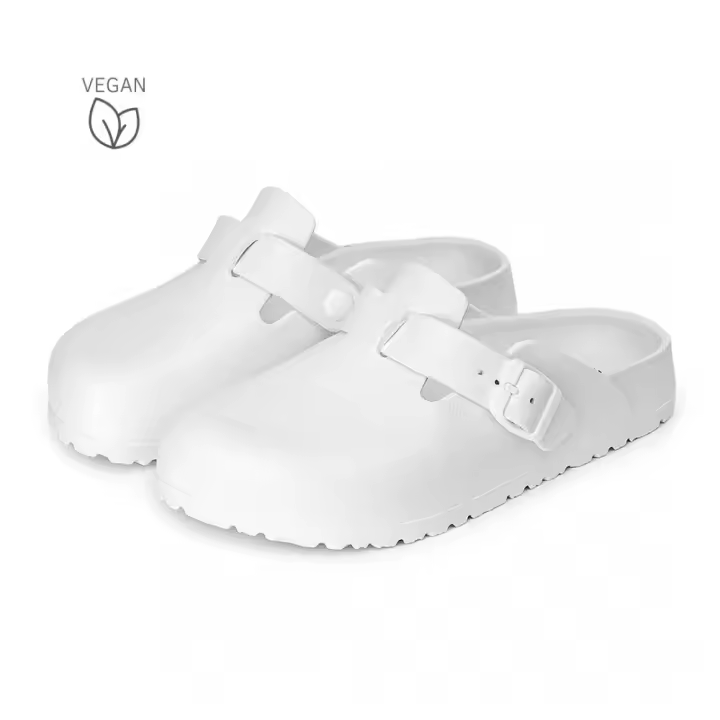 Zueco tallas 36 al 41 bio mule blanco Desalia. Avispas. Para el trabajo, casa o jardín - 1