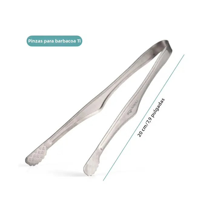 Set De Camping Con Sartén Y Pinzas Para BBQ Tierra De Titanio Superficie No Adherente Matte Ideal Para 1 Personas - 1