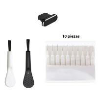 Juego De Limpieza Para Puerto De Carga De Teléfono Móvil Con Tapa Antipolvo Y Cepillo Para iPhone 15 14 13 16 pro Max plus Samsung Xiaomi IOS Type C - details 6