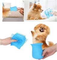 Limpiador de Huellas para Perros  Limpiador Pata Perro Mascota portátil Limpiador Taza de Limpieza para Mascotas para Limpiar Pies Sucios de Mascotas y Perros Gatos Masaje Aseo Sucio Garras (Azul) - details 1