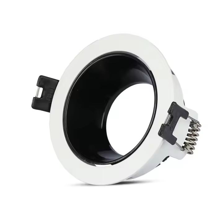 Aro de empotrar GU10 Blanco+Negro redondo VT-872  VTAC - 1