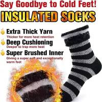 10 Pairs Men's Socks Winter Warm Socks, Extra Thk Heated Round Socks - details 3