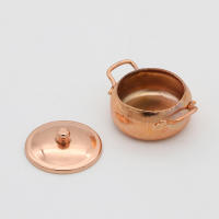 Miniatura De Sartén De Bronce Para Muñecas De 1:12 Con Kit De Cocina Incluido Para Decoración De Casas De Muñecas - details 8