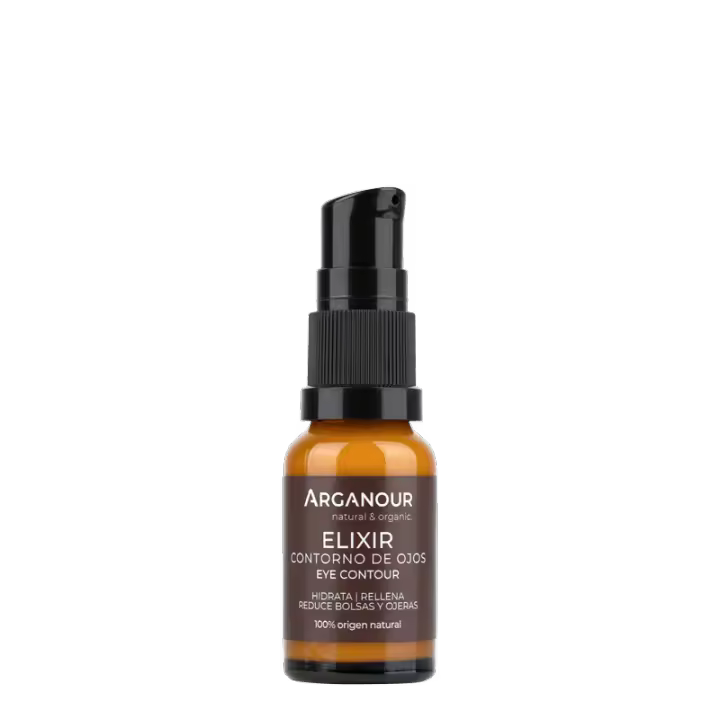 Arganour Elixir Contorno de Ojos Hidratante y Antiojeras con Ácido Hialurónico y Cafeína - 1